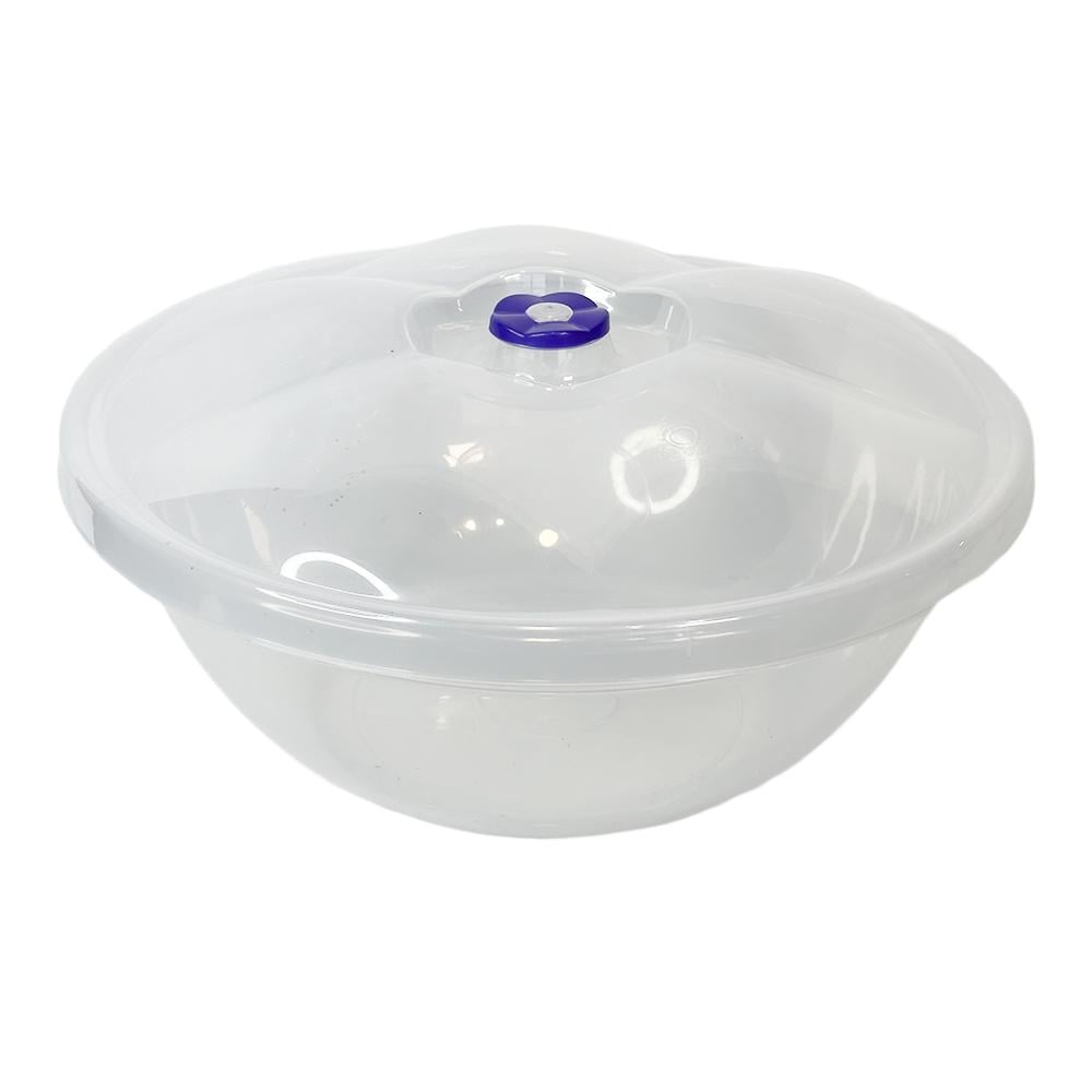 Миска SNMZ пластикова з кришкою харчова кругла 26 л Прозорий Миска SNMZ пластикова з кришкою харчова кругла 26 л Прозорий