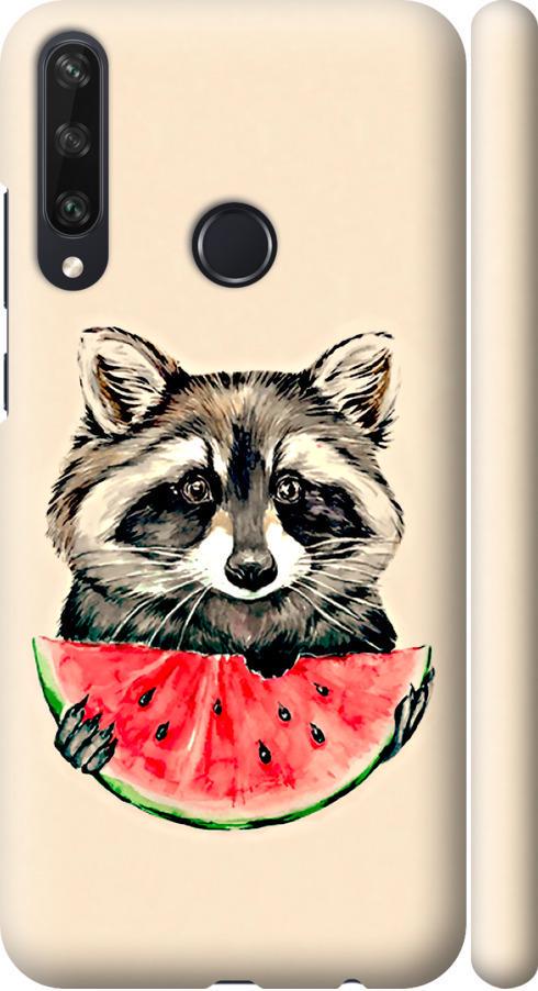 Чохол на Huawei Y6p Єнотик з кавуном (4605m-1952-42517)