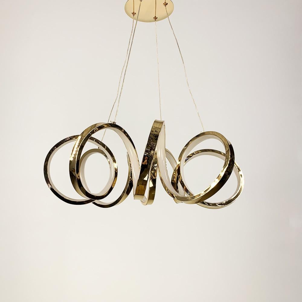 Люстра розкішна MARCELA 83 Вт 70 см Золотий (MJ74 TGD)