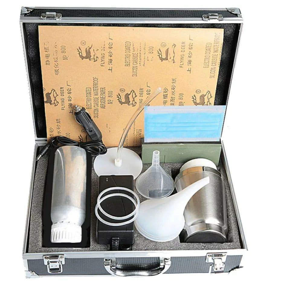 Набір для хімічного безконтактного полірування фар NON-CONTACT 64 металевий кейс балон 800 г - фото 6 Набір для хімічного безконтактного полірування фар NON-CONTACT 64 металевий кейс балон 800 г - фото 6