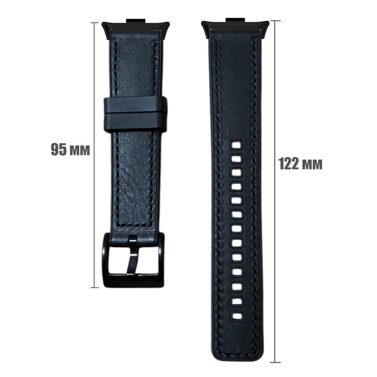 Ремешок Primolux Leather Silicone для смарт-часов Xiaomi Redmi Watch 4/Xiaomi Smart Band 8 Pro Black (2702726277) - фото 6 Ремешок Primolux Leather Silicone для смарт-часов Xiaomi Redmi Watch 4/Xiaomi Smart Band 8 Pro Black (2702726277) - фото 6