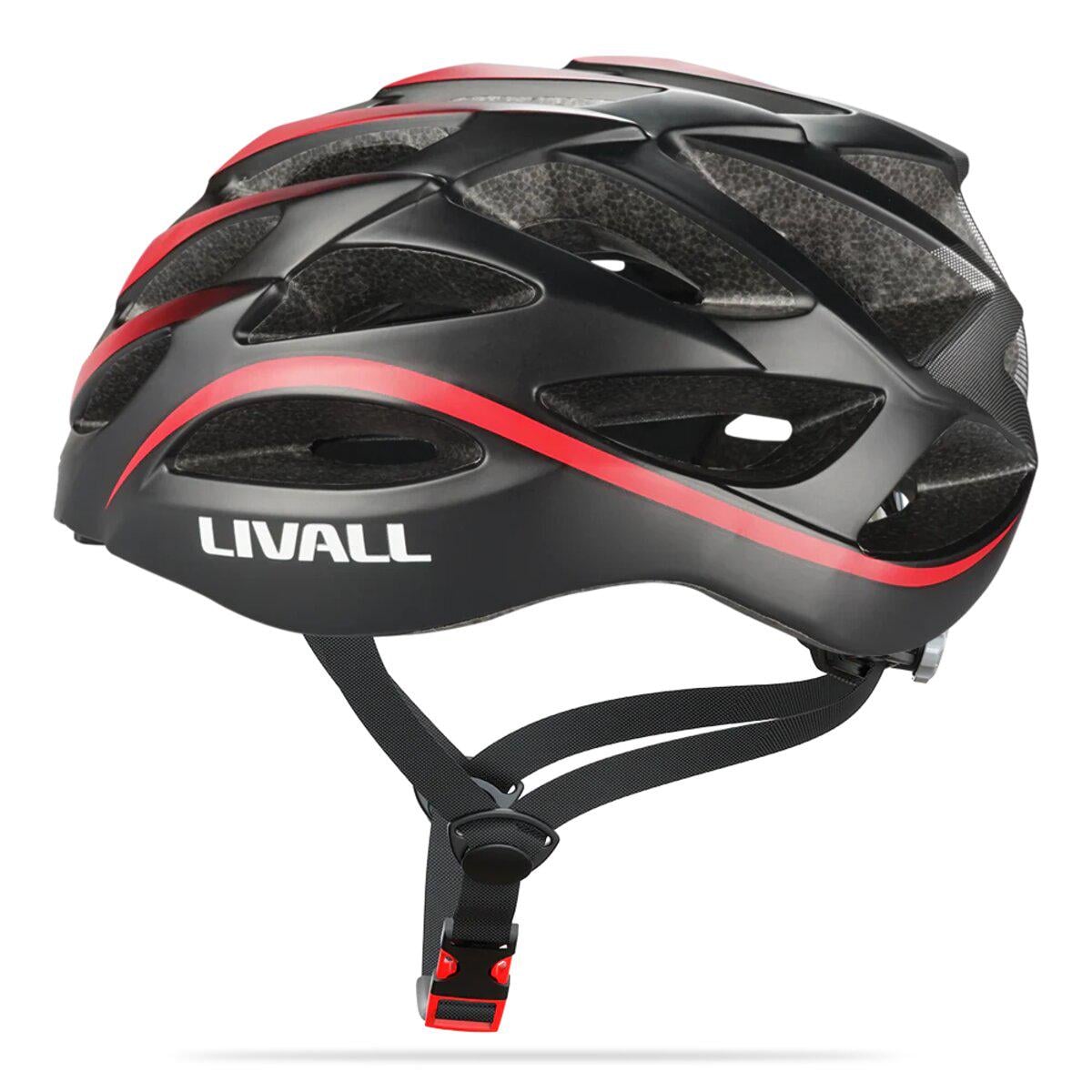 Велосипедный шлем Livall BH62 NEO 55-61 см Black/Red