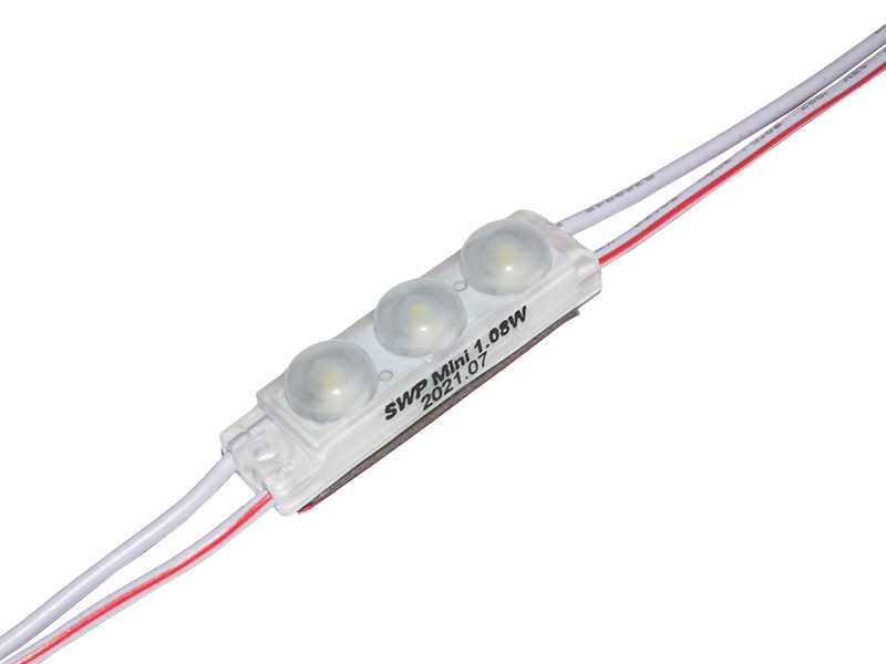 Светодиодный модуль SMD2835 3 LED mini 12В 1.08Вт IP65 холодный белый (5822)