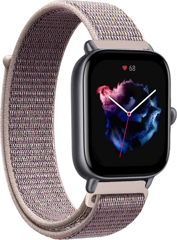Ремешок нейлоновый Sport Loop для Amazfit GTS 3 Grey/Pink (15119-06)