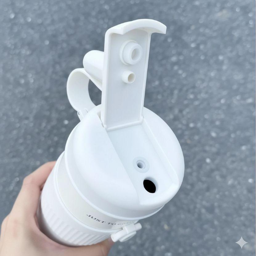 Термокухоль JUST TO BE DIFFERENT із соломинкою та чайним інфузором анти-ковзна Без BPA 650 мл Білий (2802810696) - фото 2 Термокухоль JUST TO BE DIFFERENT із соломинкою та чайним інфузором анти-ковзна Без BPA 650 мл Білий (2802810696) - фото 2