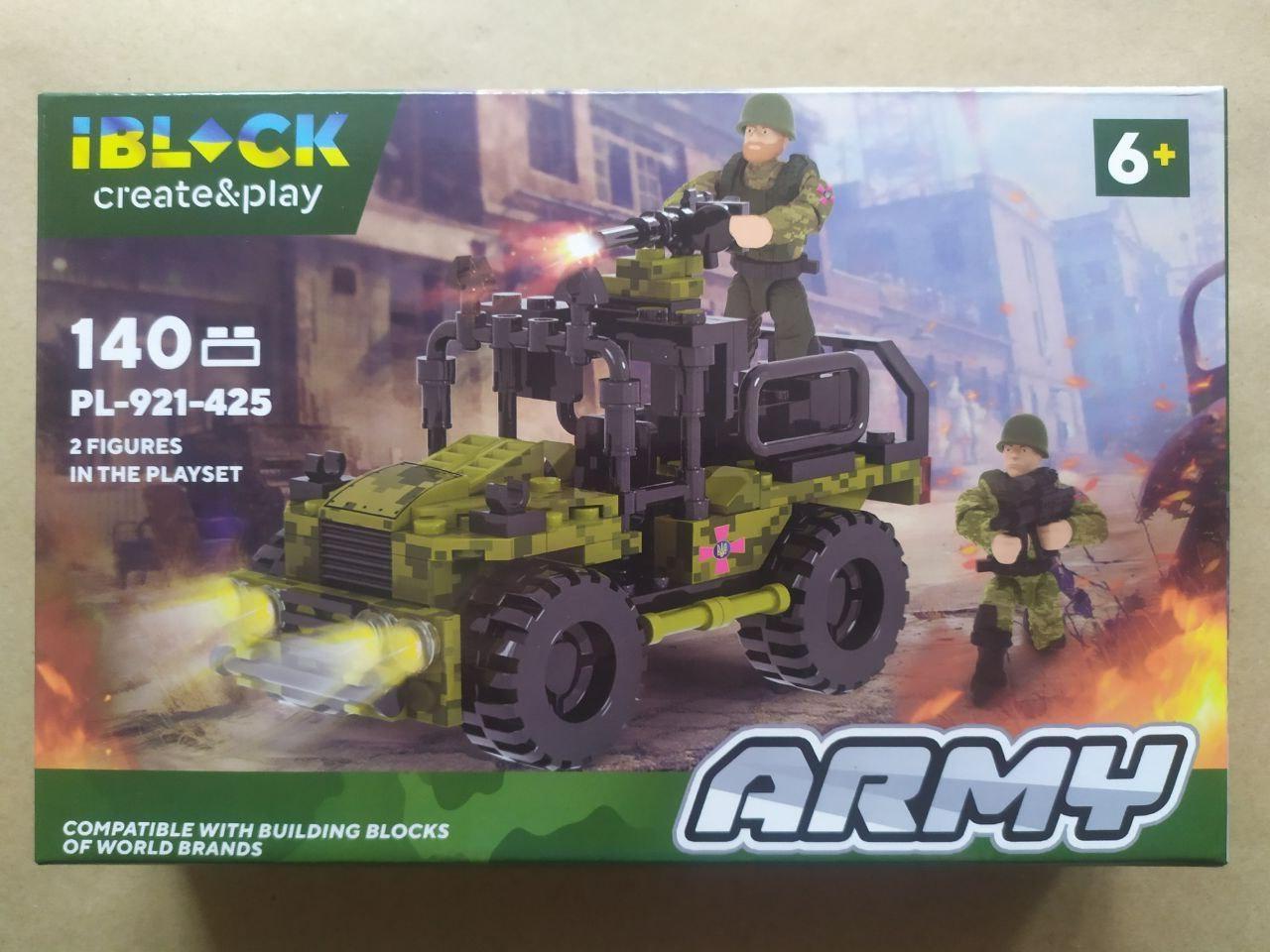 Конструктор Iblock Army Військовий позашляховик 140 дет. (PL-921-425)