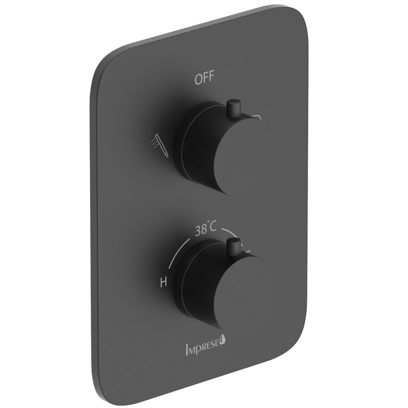 Смеситель скрытого монтажа Imprese Bilovec f04600910AA с термостатом Черный (257326)