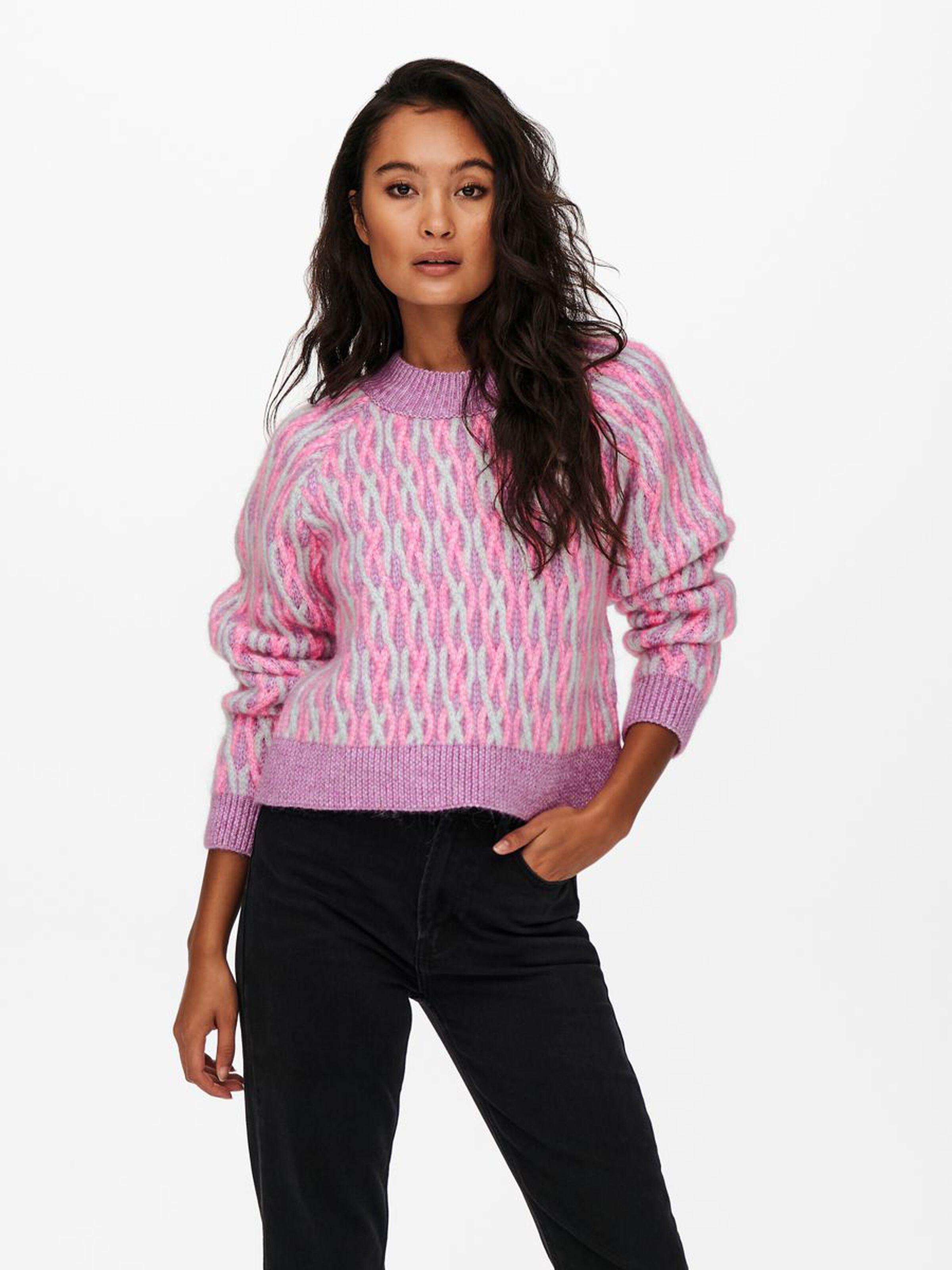 Свитер женский Only 15236005 S Розовый