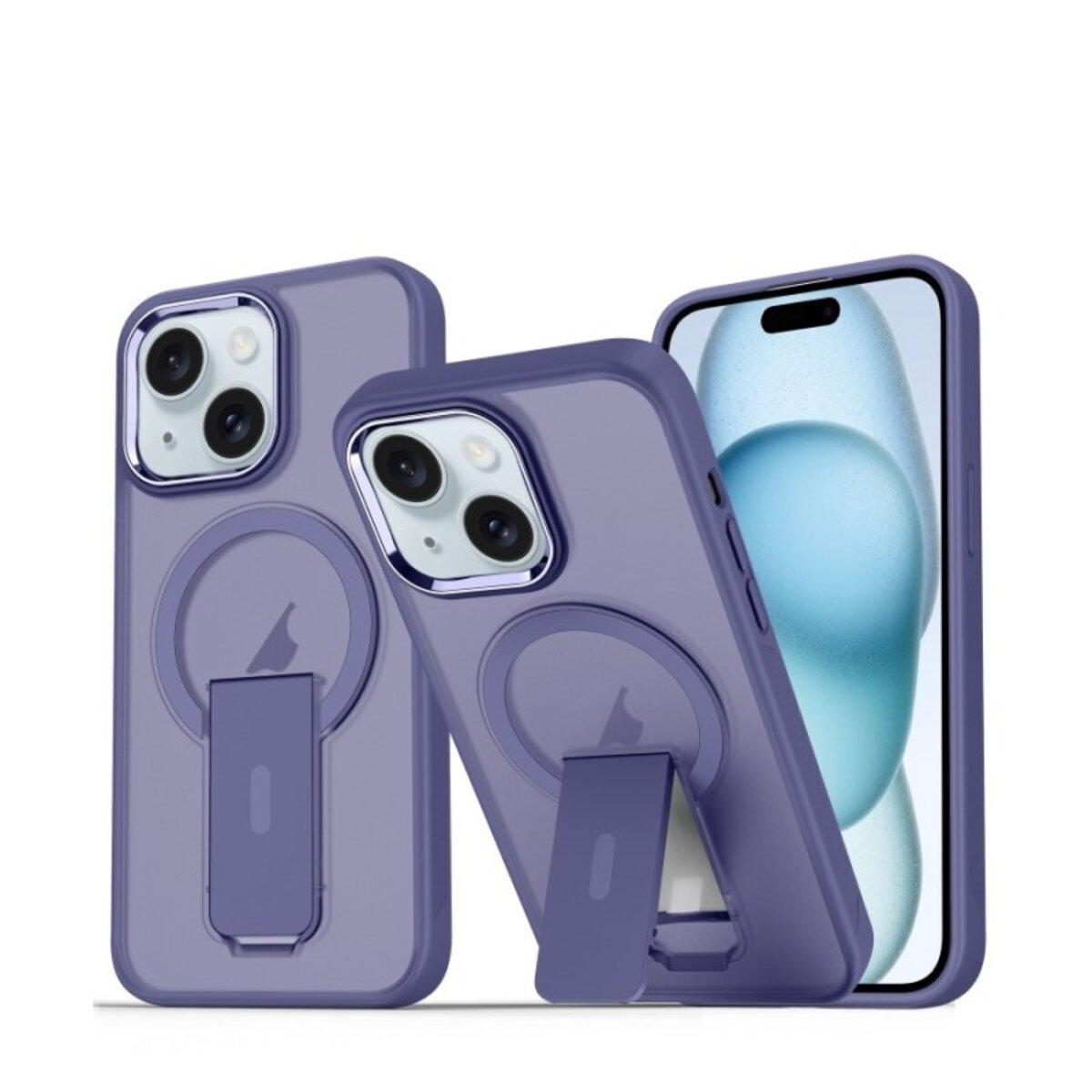 Противоударный чехол с подставкой Cosmic Magnetic Stand for Apple iPhone 15 Purple