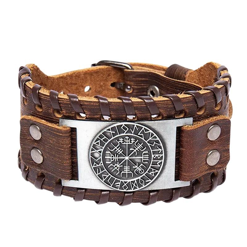 Браслет-талисман кожаный Компас Викингов Вегвизирь (30976720) Браслет-талисман кожаный Компас Викингов Вегвизирь (30976720)