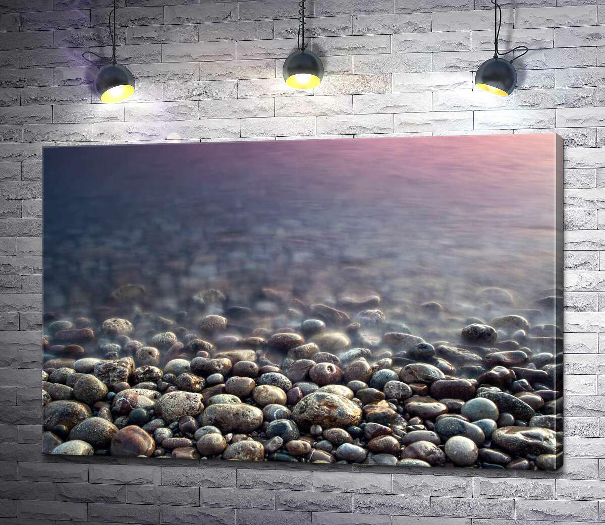 Картина ArtPoster Туман размывает силуэты камней 130x87 см Модуль №1 (002704)