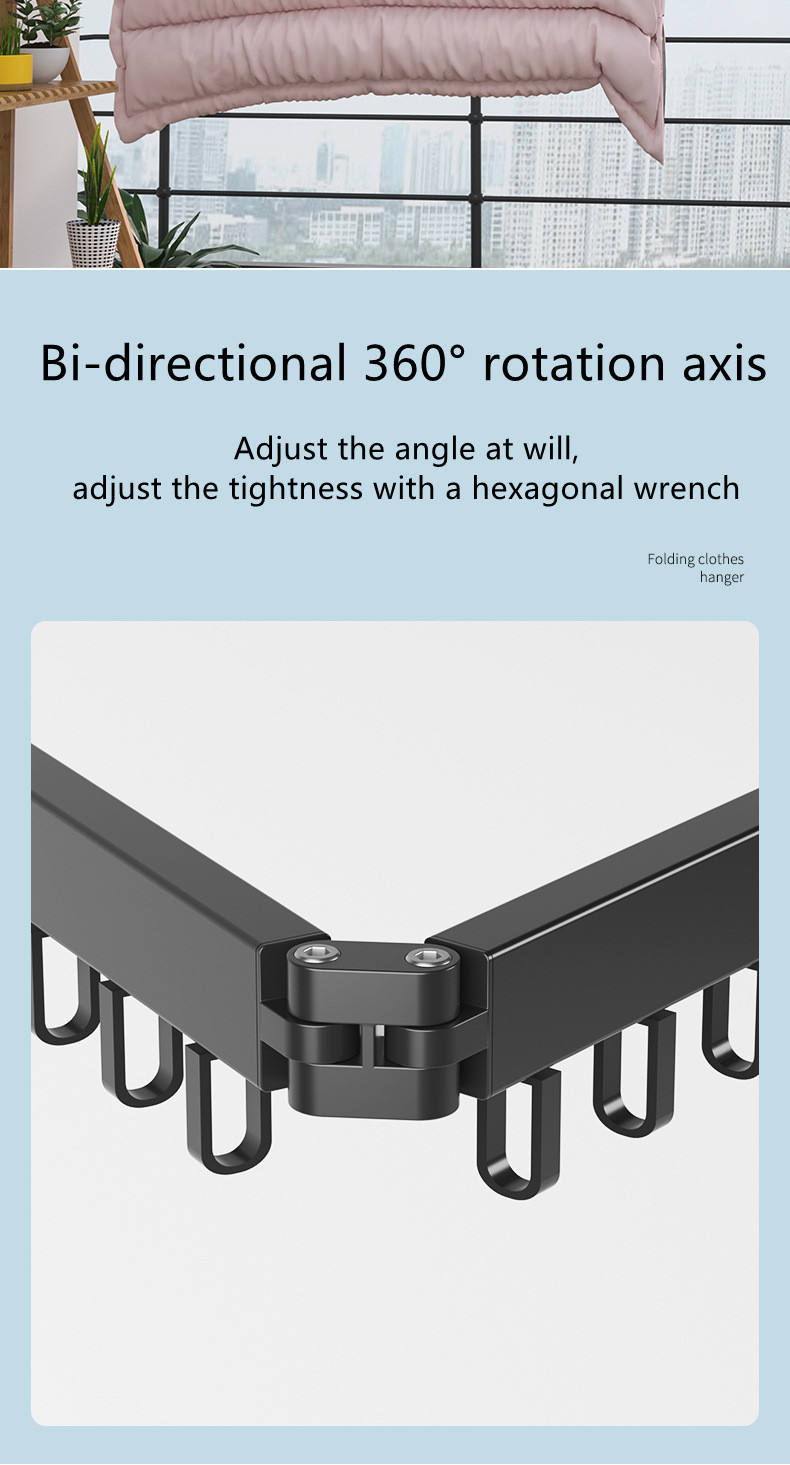 Вешалка-сушилка настенная LS-7828 раскладная 101x23х10х6,5 см Black (784780575) - фото 5