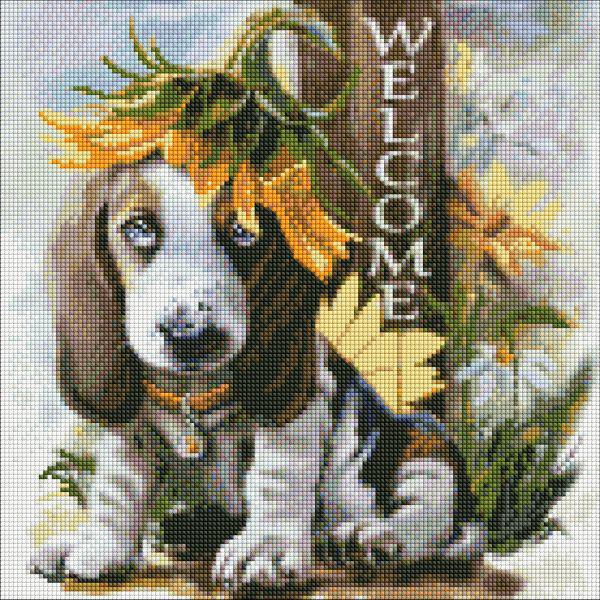 Алмазная мозаика Идейка Под подсолнухом 40x40 см (Id-AMO7364)