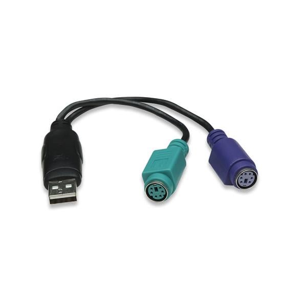 Перехідник Manhattan USB 2x PS/2 (179027)