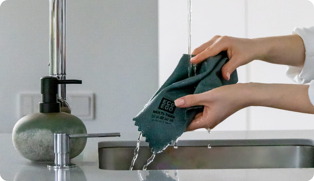 Серветка York ECO EGOMULTI TASK із мікрофібри гібридна 35х35 см - фото 6