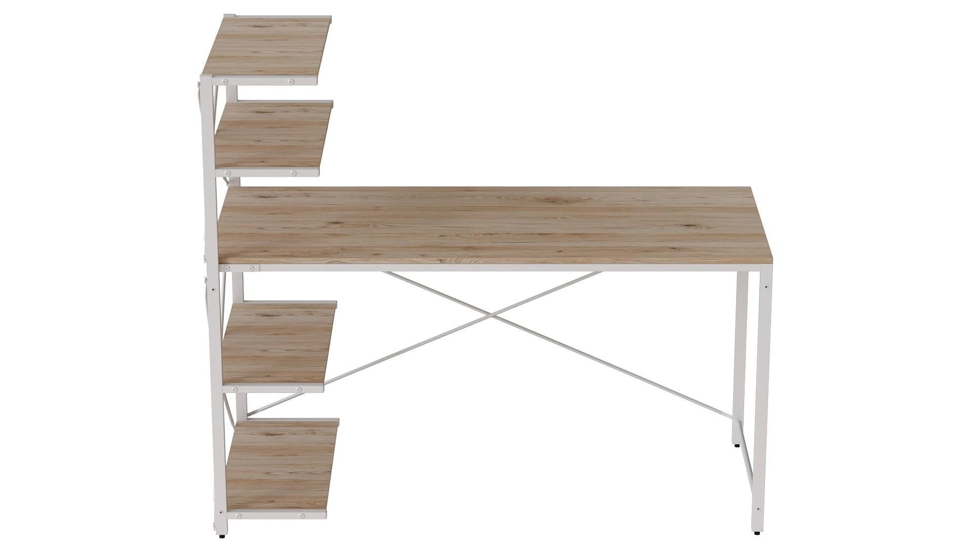 Компьютерный стол Ferrum-decor Джек ДСП 75x120x70 см Белый/Дуб Сан-Марино (FRD-105413) Компьютерный стол Ferrum-decor Джек ДСП 75x120x70 см Белый/Дуб Сан-Марино (FRD-105413)