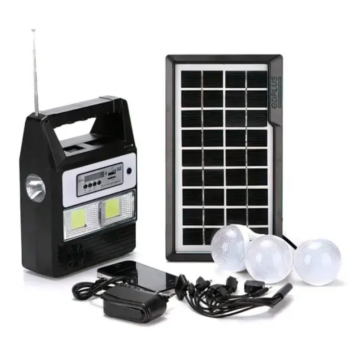 Портативная станция GDLight GD8216 Bluetooth/Power Bank на солнечной батарее с фонарем/3 лампы (8-18-GD8216) Портативная станция GDLight GD8216 Bluetooth/Power Bank на солнечной батарее с фонарем/3 лампы (8-18-GD8216)