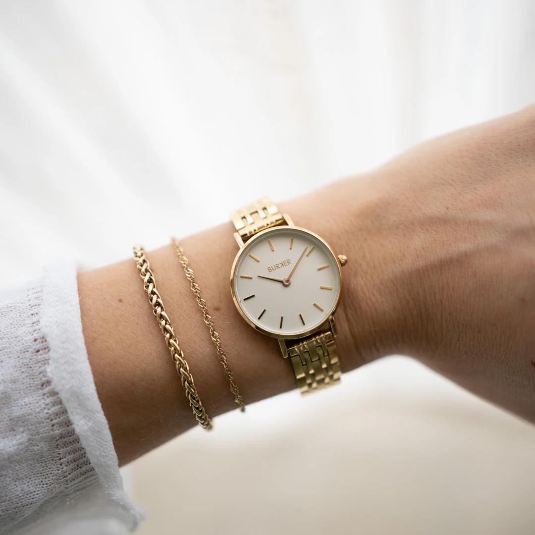 Годинник жіночий BURKER Ruby Petite Gold White (0436) - фото 3 Годинник жіночий BURKER Ruby Petite Gold White (0436) - фото 3