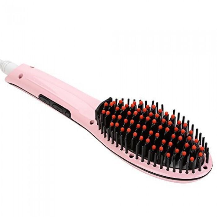 Расческа-выпрямитель ТРМ Fast Hair Розовый Расческа-выпрямитель ТРМ Fast Hair Розовый