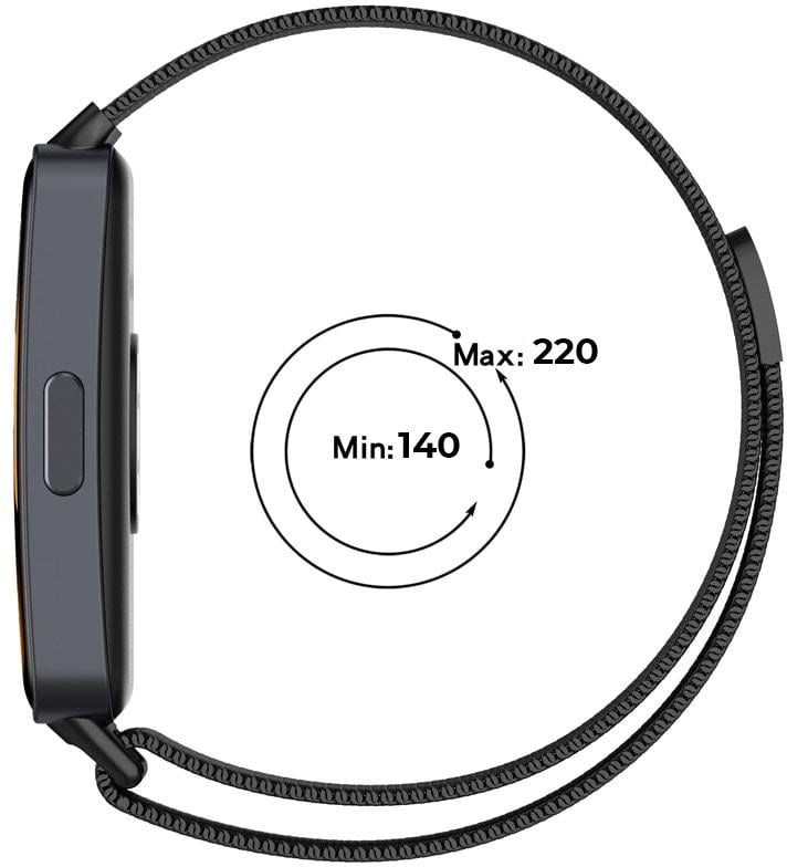 Ремінець Міланська Петля Milano для Huawei Band 8 Black (33622-2B) - фото 5 Ремінець Міланська Петля Milano для Huawei Band 8 Black (33622-2B) - фото 5