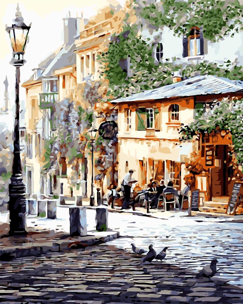 Картина по номерам Brushme GX8875 Летнее кафе 40х50 см (1399703637)