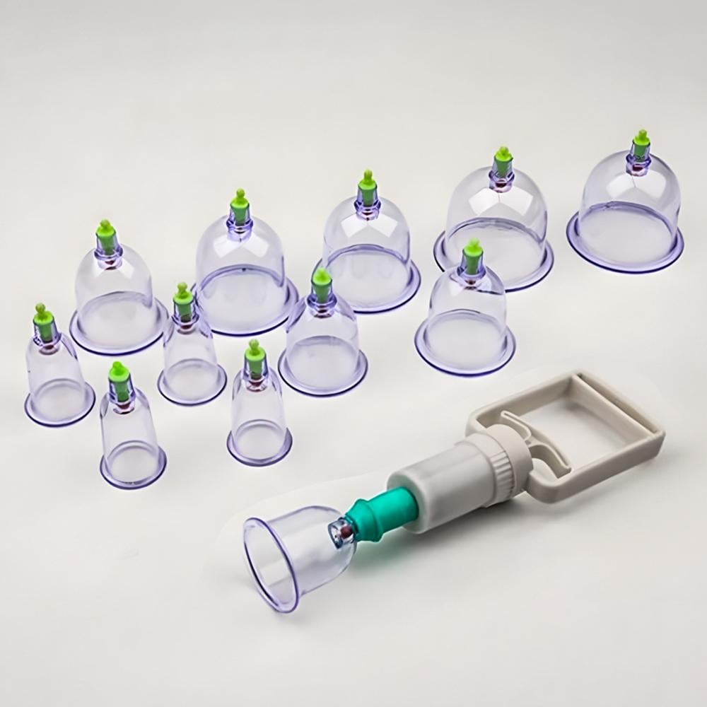 Банки для массажа вакуумные с насосом 12 шт.