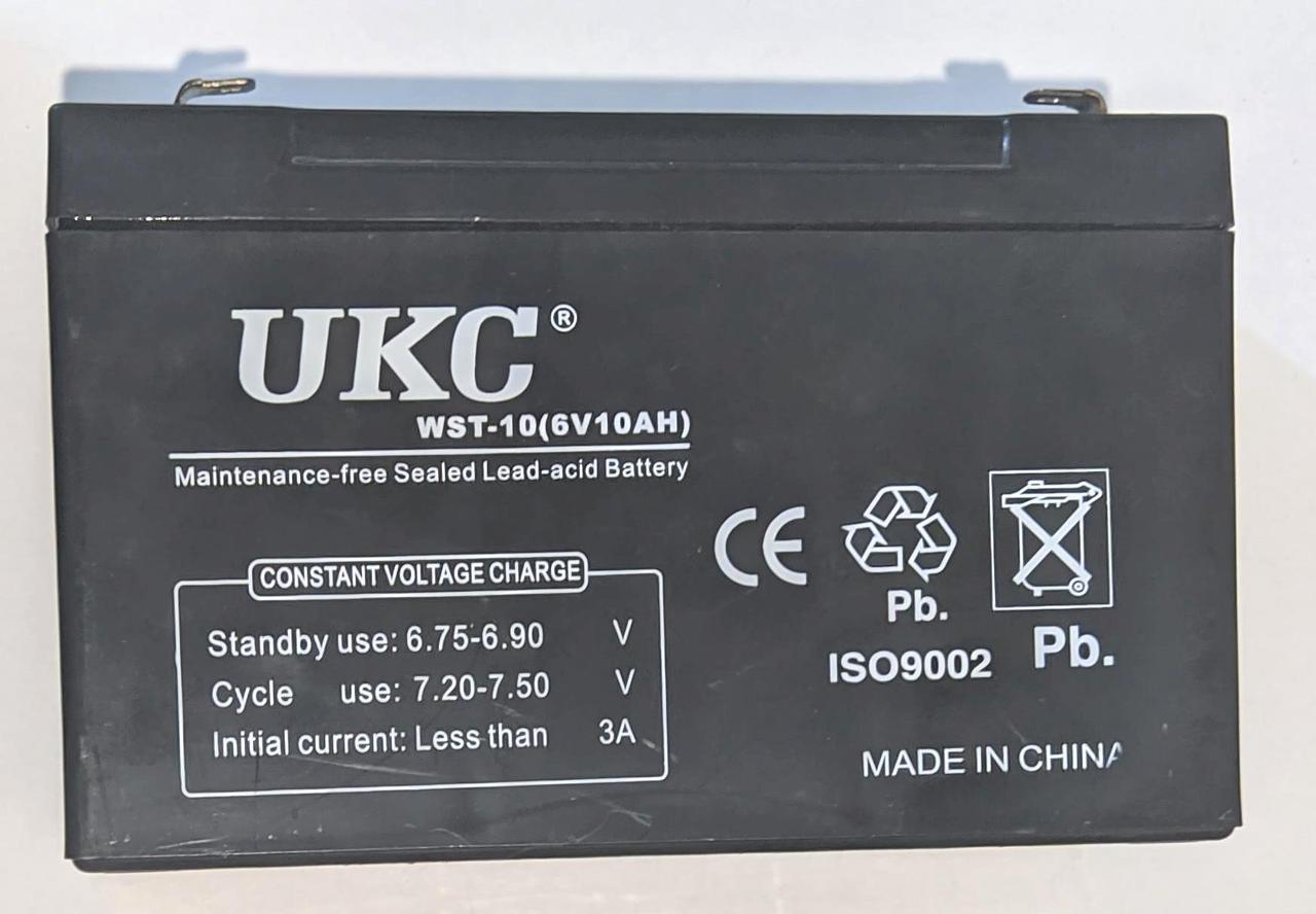 Аккумуляторная батарея UKC 6v10a - фото 1