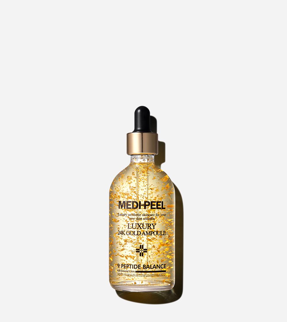 Сыворотка для лица с золотом коллоидным MEDI-PEEL Luxury 24K Gold Ampoule антиоксидантная для эластичности кожи 100 мл - фото 5 Сыворотка для лица с золотом коллоидным MEDI-PEEL Luxury 24K Gold Ampoule антиоксидантная для эластичности кожи 100 мл - фото 5