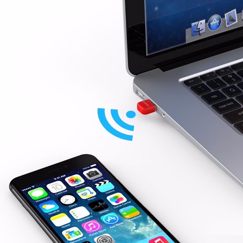 Адаптер USB Orico Bluetooth 4.0 для компьютера Красный (TA-403-RD) - фото 4