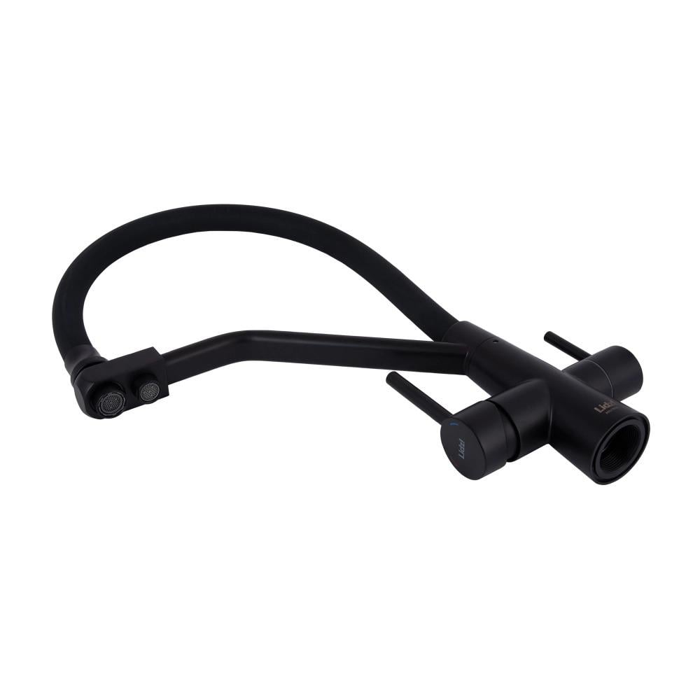 Змішувач для кухні Lidz Aria 020F3 з гнучким виливом і підключенням фільтру Чорний (LDARI020F3BLA39212) - фото 6 Змішувач для кухні Lidz Aria 020F3 з гнучким виливом і підключенням фільтру Чорний (LDARI020F3BLA39212) - фото 6