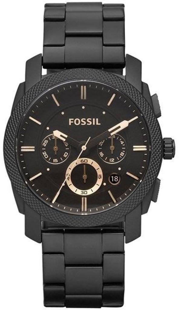 Наручные часы мужские Fossil Machine FS4682 с хронографом Черный