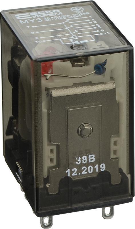 Реле промежуточное АСКО-Укрем 3А 3к 12V DC МY3 (A0090010024)