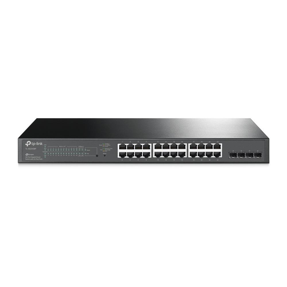 Коммутатор TP-Link TL-SG2428P гигабитный 24хRJ45/4xSFP+ (570957) - фото 2 Коммутатор TP-Link TL-SG2428P гигабитный 24хRJ45/4xSFP+ (570957) - фото 2
