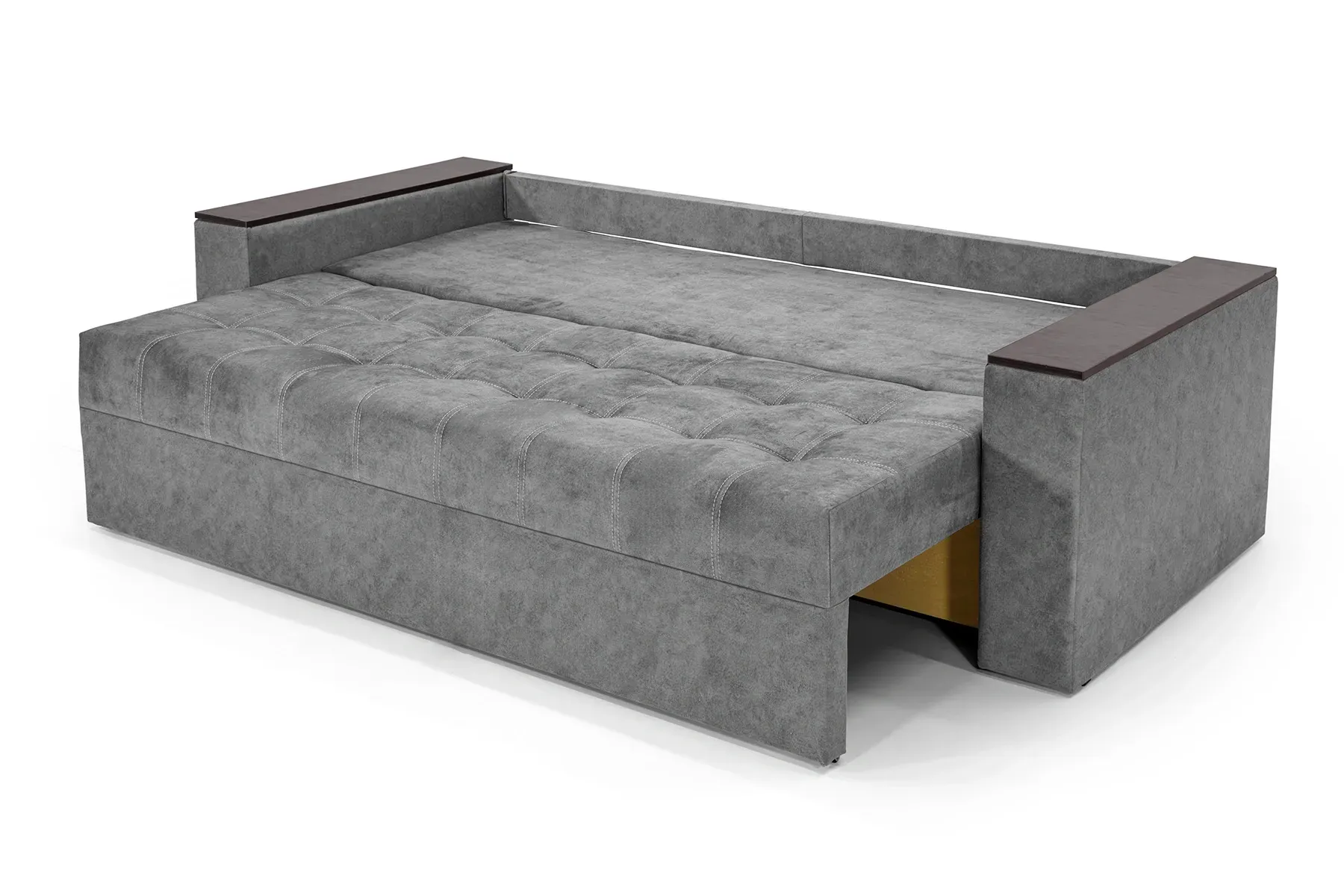 Диван Комфорт велюр 235х98 см Темно-серый (25484743) - фото 7 Диван Комфорт велюр 235х98 см Темно-серый (25484743) - фото 7