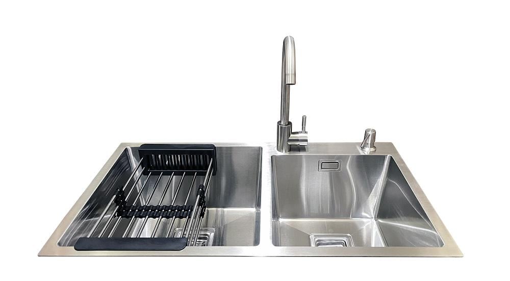 Мойка для кухни со смесителем и дозатором Romzha Arta Nova U-750D (14875796) Мойка для кухни со смесителем и дозатором Romzha Arta Nova U-750D (14875796)