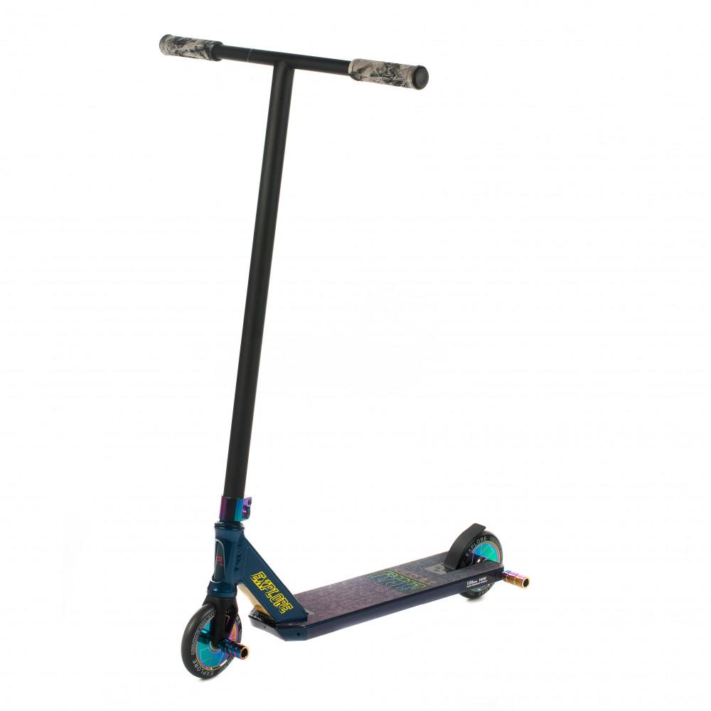 Самокат трюковый Explore SCAT-CHIC HD + пеги Синий