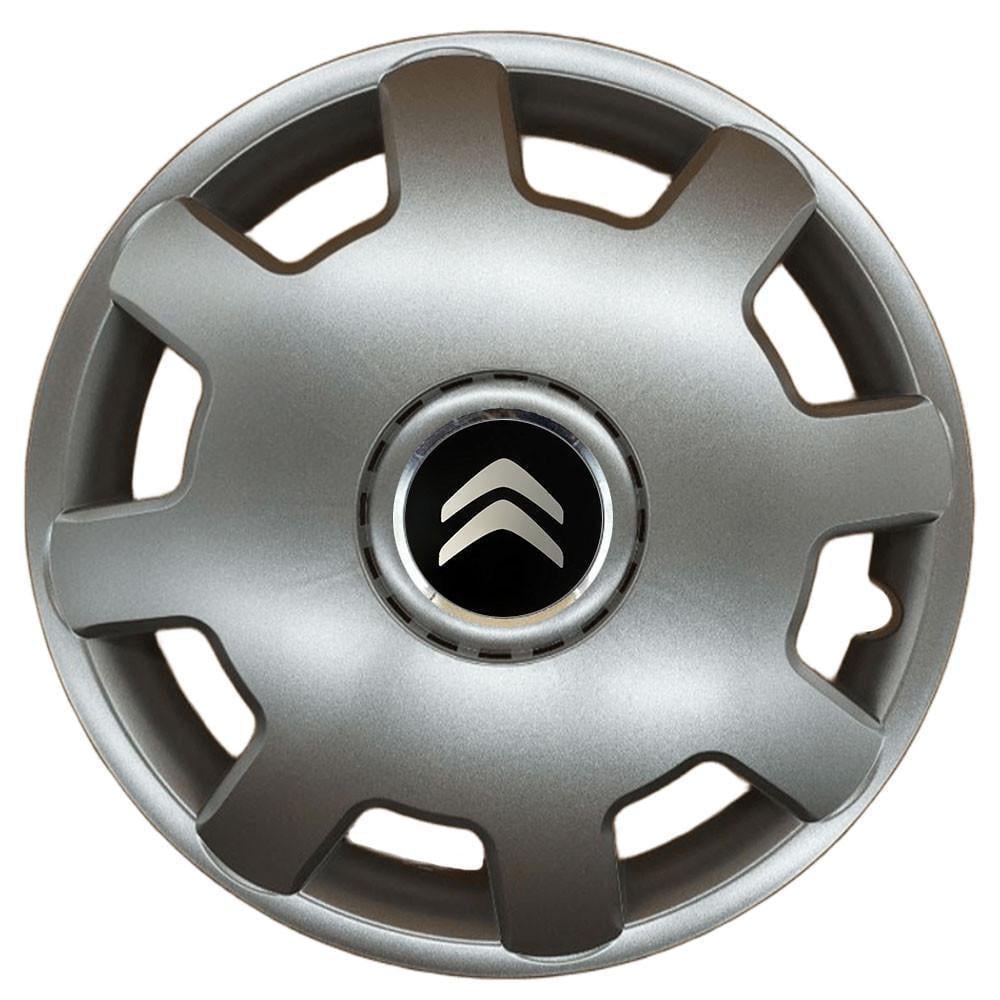 Ковпаки SJS 105 з логотипом Citroen 4 шт. R13 Срібний (2789080597)