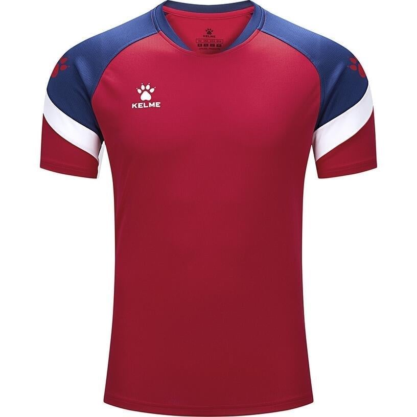 Футболка Kelme BRAVO 7351TX1092.9615 14 лет/XS Красно-темно-синий (46059-36)
