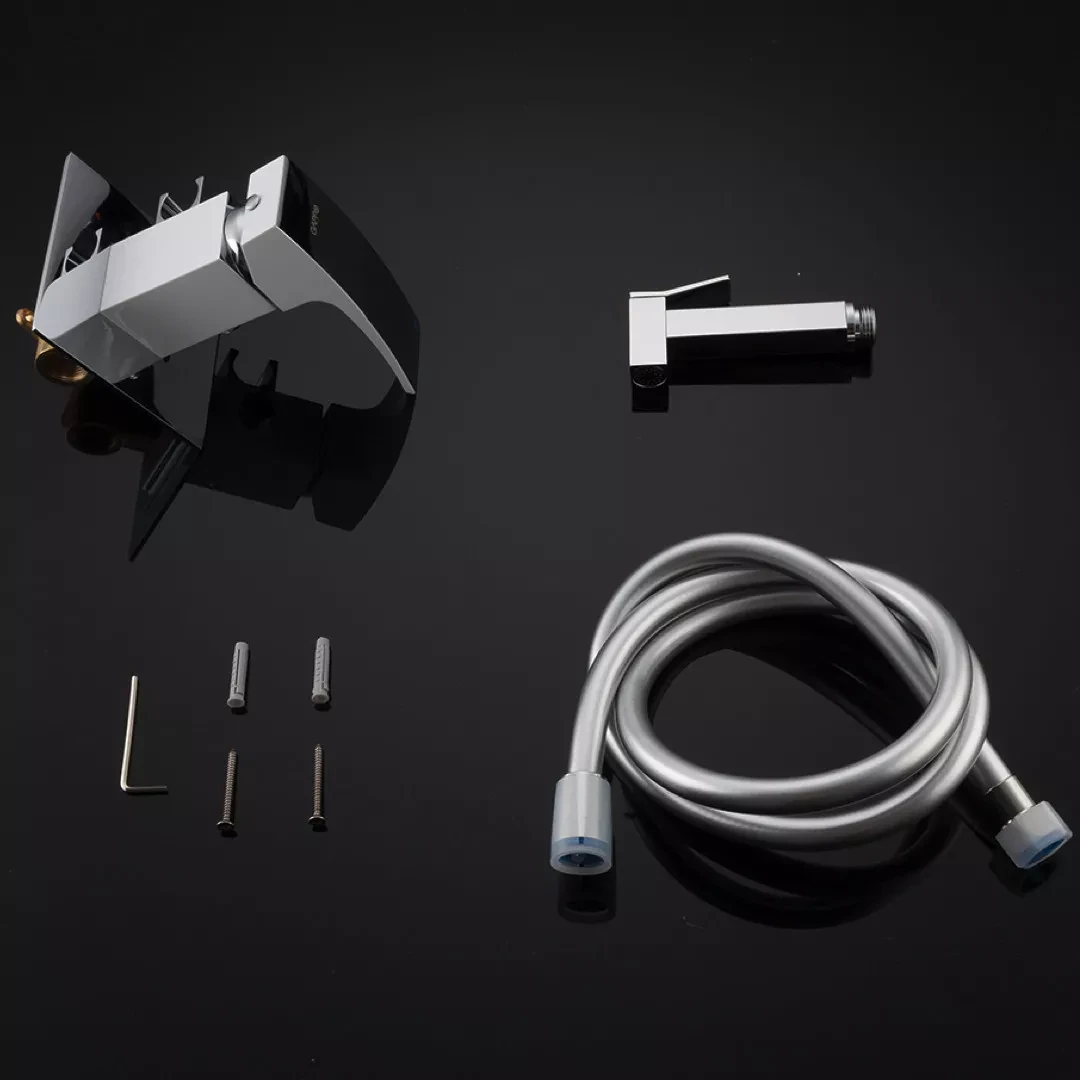 Гигиенический душ скрытого монтажа Gappo G7207-8 Белый/Хром (G7207-8) - фото 4 Гигиенический душ скрытого монтажа Gappo G7207-8 Белый/Хром (G7207-8) - фото 4