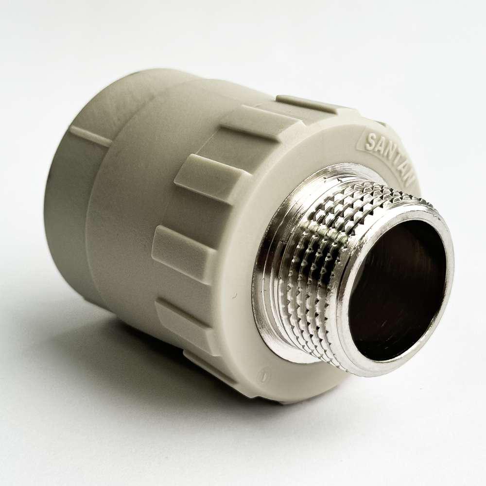 Муфта SANTAN 32х3/4" PP-R с наружной резьбой (69992)
