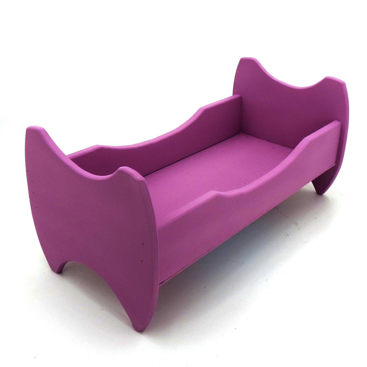 Кровать для кукол из дерева Жасмин Флокс (КРТ-000755)