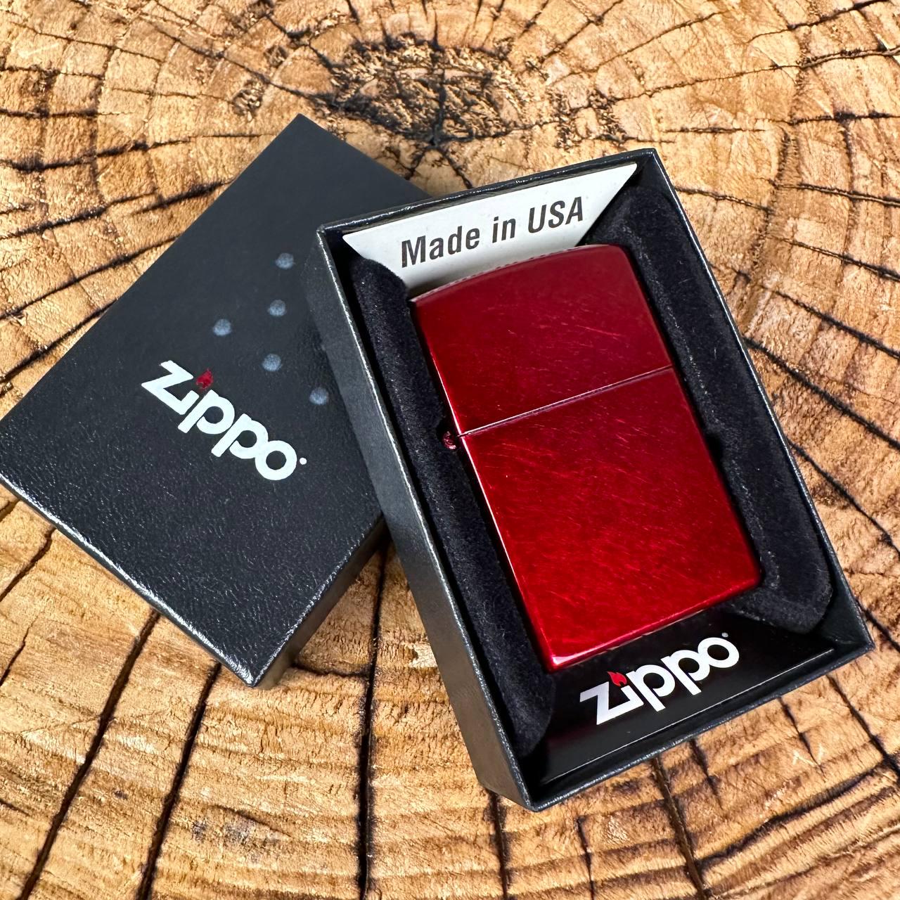 Зажигалка бензиновая ZIPPO Candy Apple в подарочной упаковке Red - фото 7