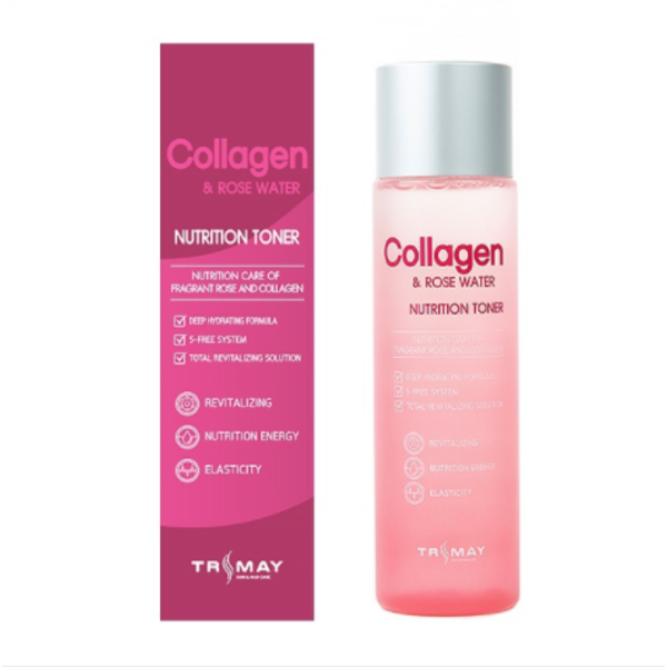 Тонер Trimay Collagen&Rose Water Nutrition Toner с коллагеном и экстрактом розы 210 мл