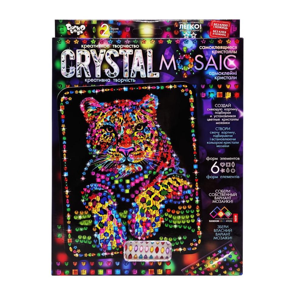 Креативное творчество Danko Toys Crystal mosaic Леопард 6 форм элементов (RN-250-N-956)