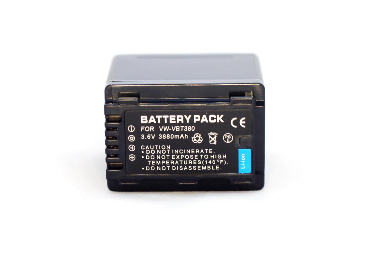 Акумулятор VW-VBT380 аналог VW-VBT190 VW-VBT380-K VW-VBT190 для камер Panasonic на 3880 ма