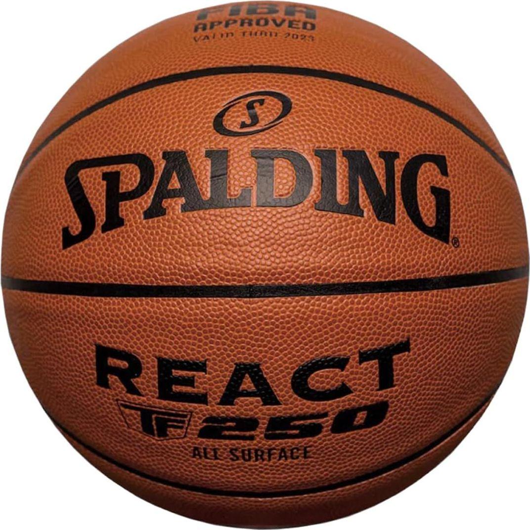 Баскетбольный мяч Spalding REACT TF-250 FIBA р. 7 Оранжевый (76967Z)