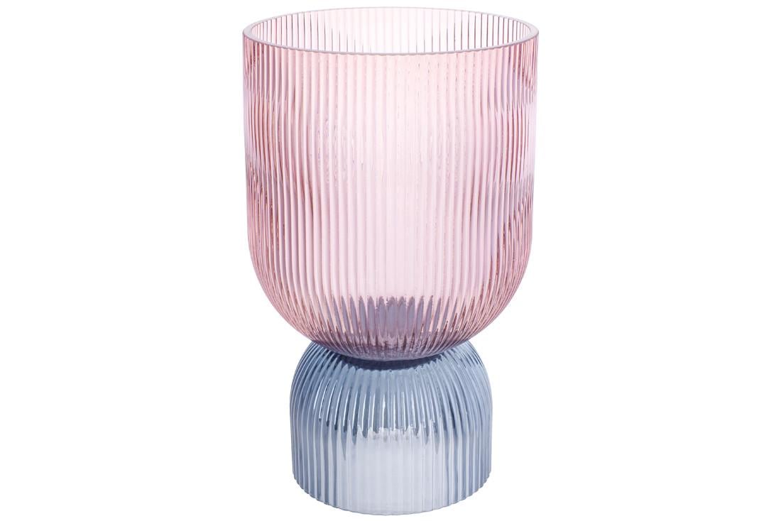 Ваза-подсвечник Bona Di Carol 26 см Розовый/Голубой (420-129)