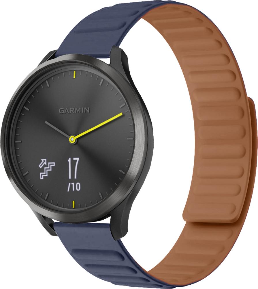 Ремінець Magneter для Garmin Vivomove HR Dark Blue (26610-5D)