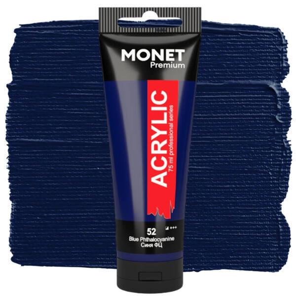 Акрилова фарба Monet 52 75 мл Синій ФЦ (7503952) - фото 1
