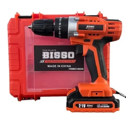 Шурупокрут BISSO B6008 21V акумуляторний у валізі Помаранчевий (9825)
